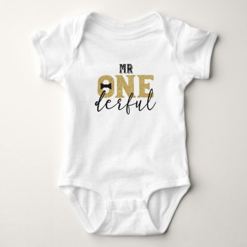 Mr Onederful 1st Birthday Bodysuit