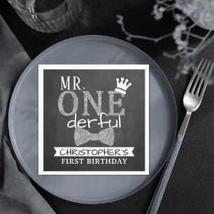 Mr. ONEderful 1st Birthday Napkins