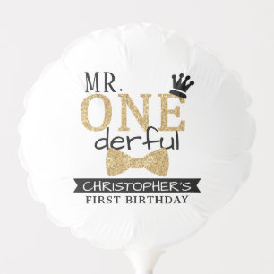 Mr. ONEderful 1st Birthday Party Balloon