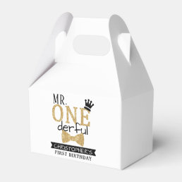 Mr. ONEderful 1st Birthday Party Favor Boxes