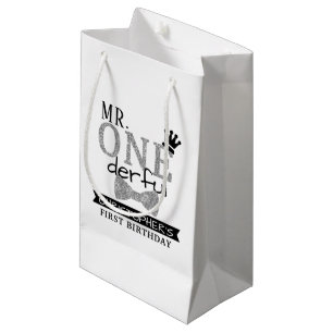 Mr. ONEderful 1st Birthday Party Favor Small Gift Bag