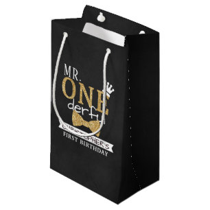 Mr. ONEderful 1st Birthday Party Favor Small Gift Bag