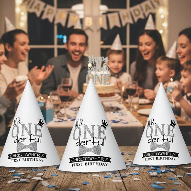 Mr. ONEderful 1st Birthday Party Hat (Creator Uploaded)
