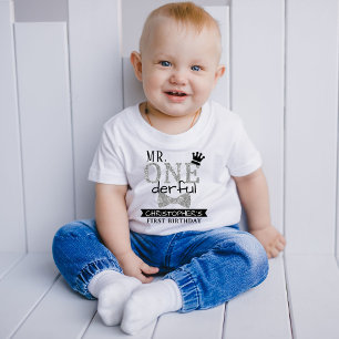 Mr. ONEderful 1st Birthday Toddler T-shirt