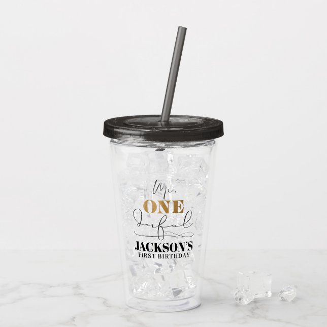 Mr. Onederful Acrylic Tumbler (Back Ice)