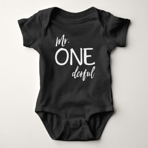 Mr Onederful Baby Bodysuit