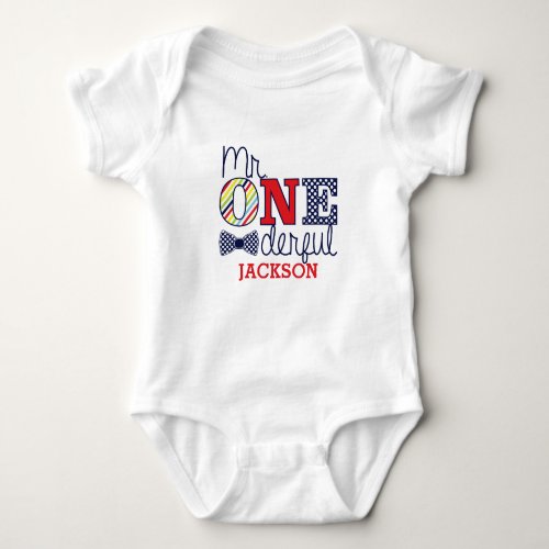 Mr ONEderful Baby Jersey Bodysuit