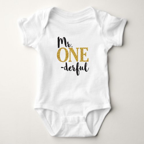 Mr ONEderful Baby Jersey Bodysuit