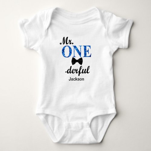 Mr ONEderful Baby Jersey Bodysuit