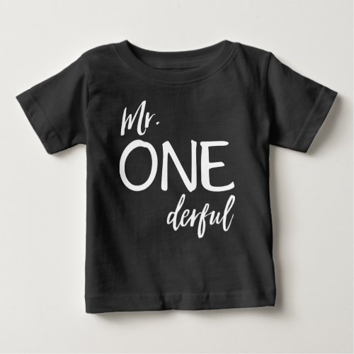 Mr Onederful Baby T_Shirt