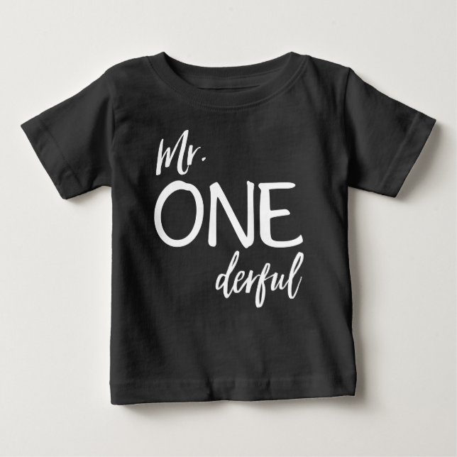 Mr. Onederful Baby T-Shirt (Front)