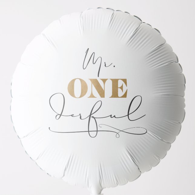 Mr. Onederful Balloon (Front)