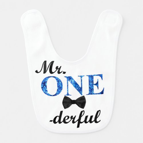 Mr ONEderful Bib