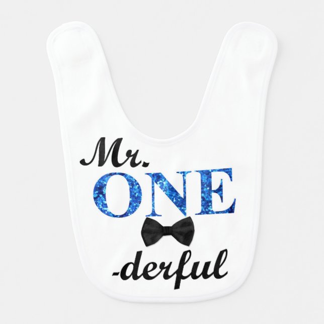 Mr. ONEderful Bib (Front)