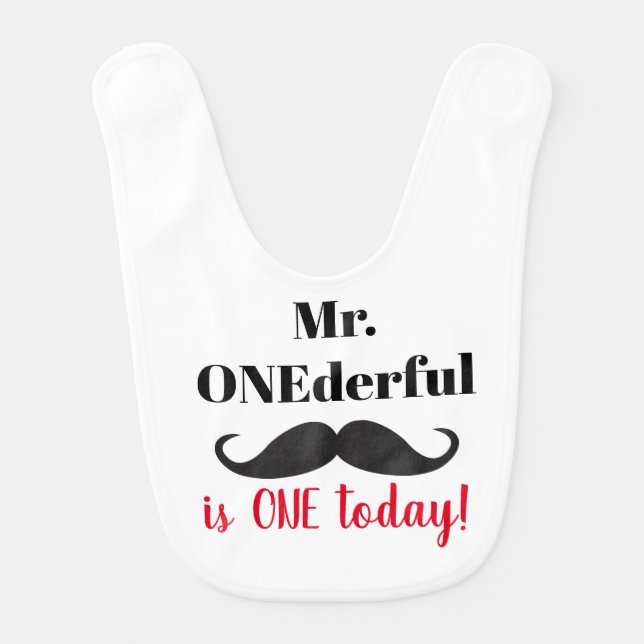Mr. Onederful Bib (Front)