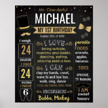 Confetti Birthday Sign Navy and Gold First Birthday Chalkboard Poster Nursery Decor BAP4 Boy 1st Birthday Milestone Stats Printable