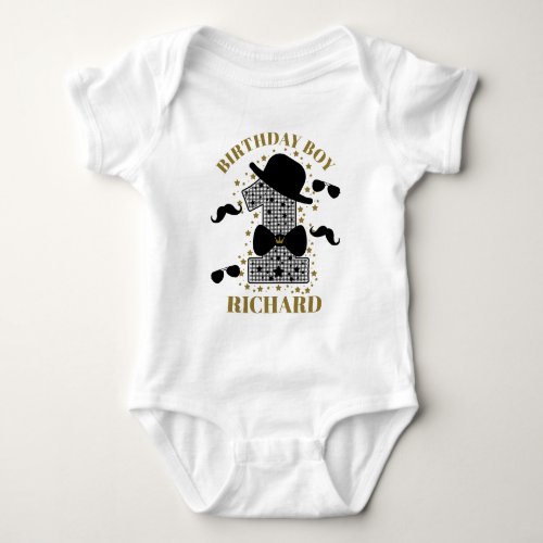 Mr Onederful Birthday Boy One Derful Baby Bodysuit