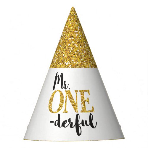 Mr ONEderful Birthday Party Hat