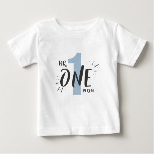 Baby T-Shirt kurzarm Babyshirt Mr Onederful Geburtstag 1 Jahr Geschenk Mädchen 