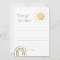 Mr Onederful Birthday Time Capsule Message Card