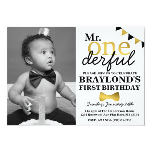 mr onederful invitations zazzle