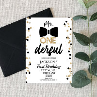 Mr. ONEderful Bowtie 1st First Birthday Party