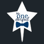 Mr Onederful Cake Pick<br><div class="desc">The perfect cake pick to celebrate with Mr Onederful on his first birthday!</div>