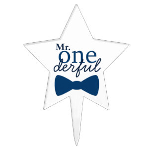 Mr Onederful Cake Pick