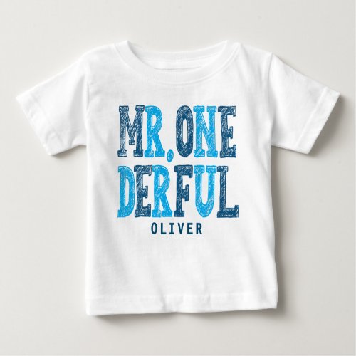 Mr Onederful First Birthday Baby Bodysuit