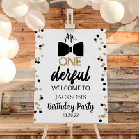 Mr. ONEderful First Birthday Party Welcome Sign