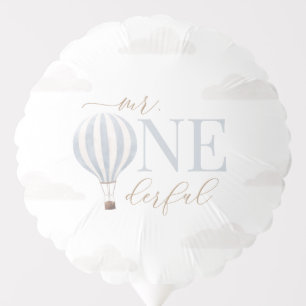 Mr Onederful Hot Air Balloon 1st Birthday