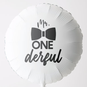 Mr. ONEderful Mr Wonderful First 1st Birthday Balloon