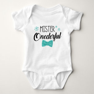 Mr. Onederful Party Outfit Baby Bodysuit