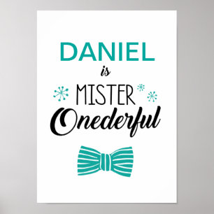 Mr. Onederful Party Sign