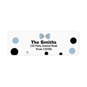 Mr Onederful Return Address Labels Boy Blue