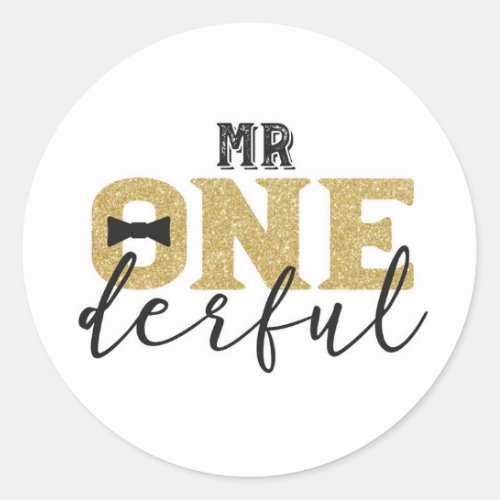 Mr Onederful Stickers