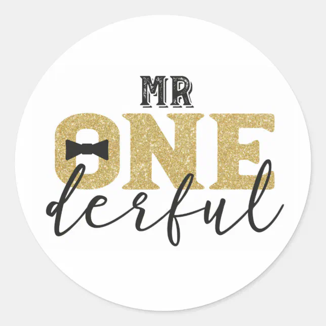 Mr Onederful Stickers | Zazzle