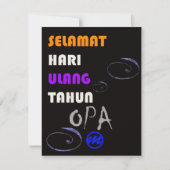 MR. Opa birthday card (Front)