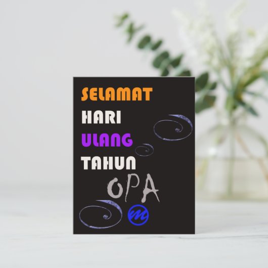 MR. Opa birthday card (Standing Front)