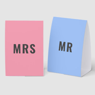 Mr or Mrs? Game Paddles   Wedding Party Fun Games Paper Table Tent