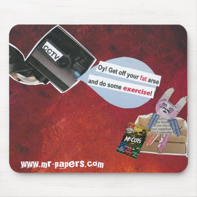Mr Papers - CCTV Mouse Pad (Front)