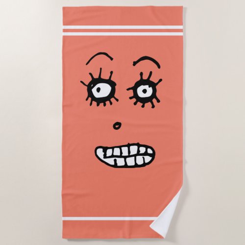 Mr Patate Corail Beach Towel