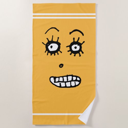 Mr Patate Sweet Apricot Beach Towel