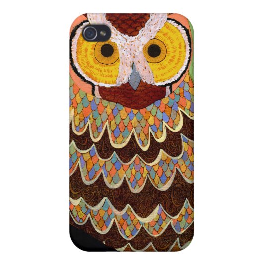 Mr. Pattern Owl iphone 4 Case (Back)