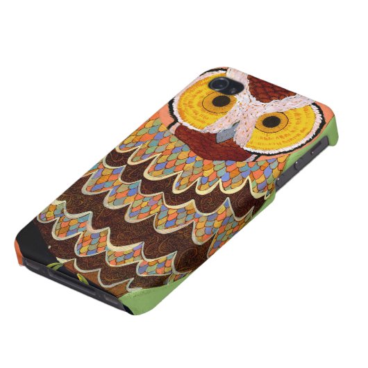 Mr. Pattern Owl iphone 4 Case (Bottom)