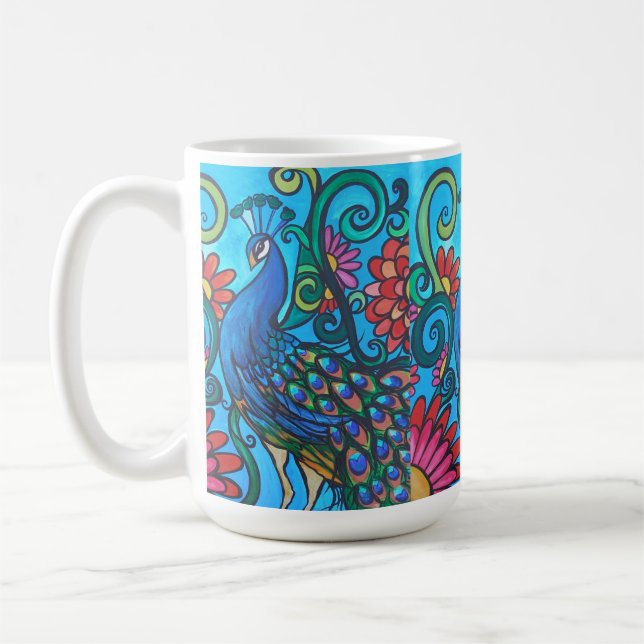 Mr Peacock  Coffee Mug (Left)