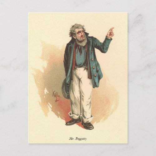 Mr Peggotty by Kyd _ Dickens David Copperfield Postcard