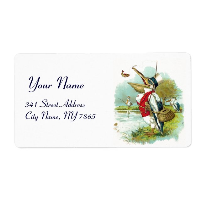 MR PELICAN FISHING LABEL (Front)