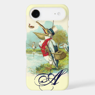 MR PELICAN FISHING MONOGRAM,cream iPhone 17 Air Case