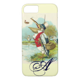 MR PELICAN FISHING MONOGRAM,cream iPhone 8/7 Case
